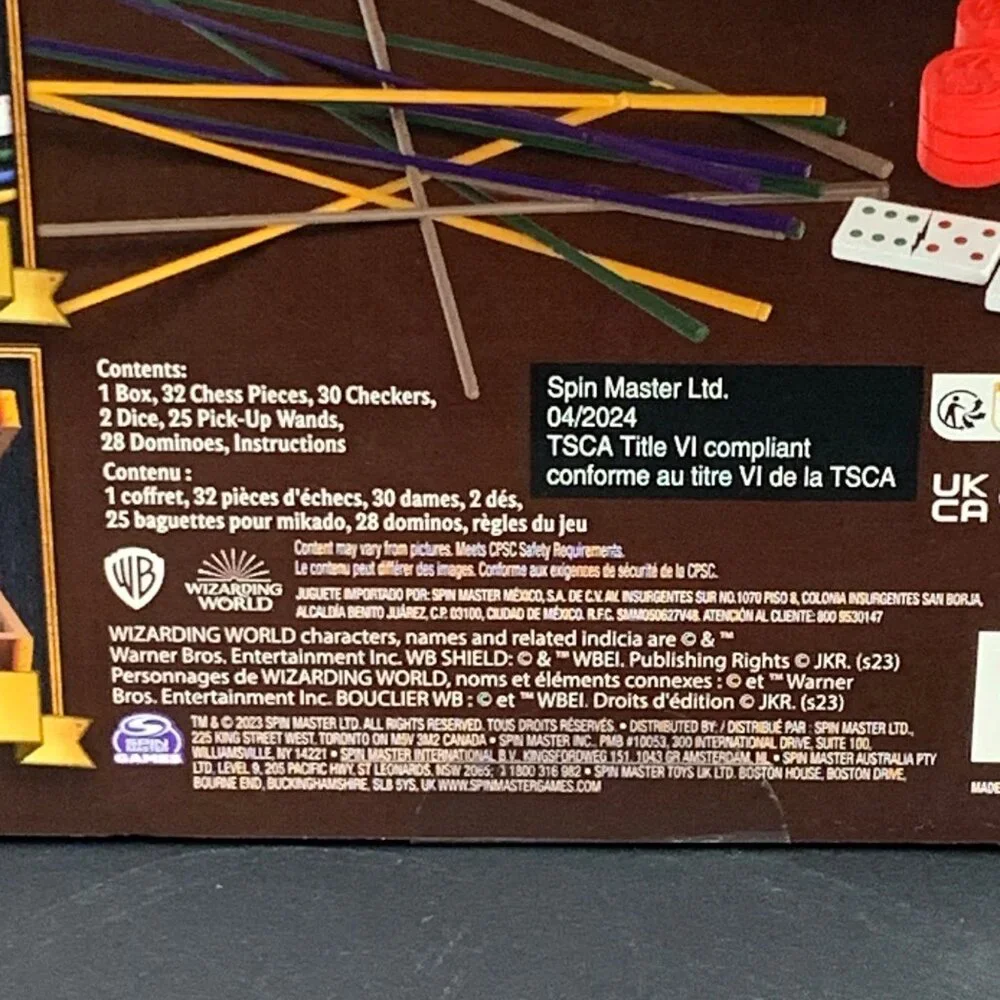 Harry Potter Trunk Of 5 Muggle‎ Board Games Wizard Witch Set Ages 8+ Spin Master